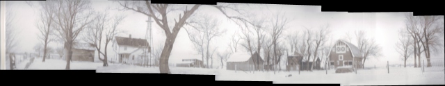 Our final image. The Binkert farm. In the far right you can see Gordon Van Tine barn #403. My research on ancestry and using census reports tell me that Edwin and his sisters Minnie, Nettie, Ida and Lillie all lived here. None ever married. Also confirmed by Darcy. 